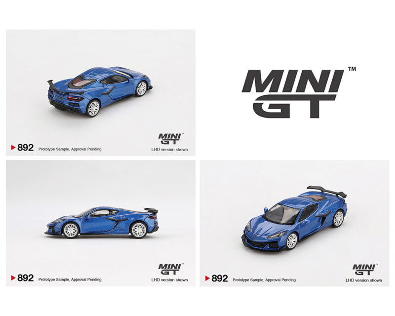 (Preorder) Mini GT 1:64 Chevrolet Corvette Z06 2023 – Elkhart Lake Blue Metallic