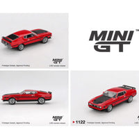 (Preorder) Mini GT 1:64 Ford Mustang Mach1 1971 – Race Red – Mijo Exclusives