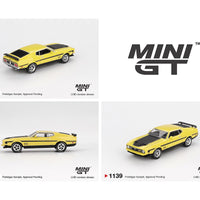 (Preorder) Mini GT 1:64 Ford Mustang Mach1 – Grabber Yellow