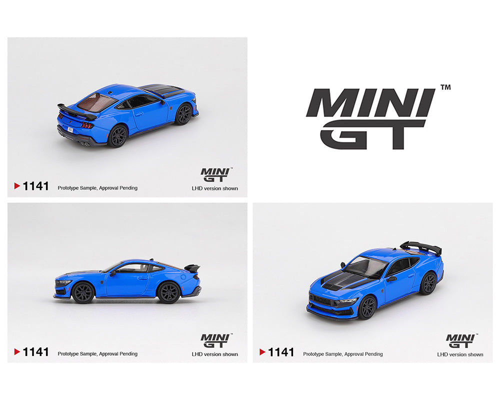 (Preorder) Mini GT 1:64 Ford Mustang Dark Horse 2024 – Grabber Blue