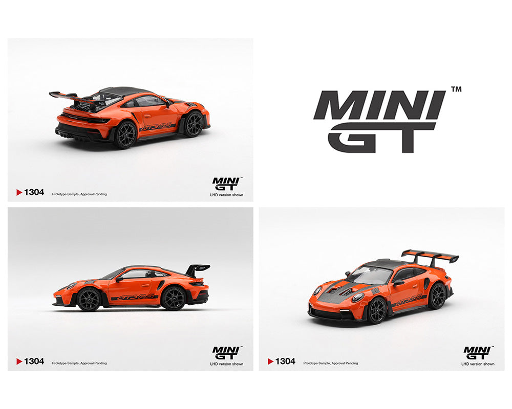 (Preorder) Mini GT 1:64 Porsche 911 (992) GT3 RS Weissach Package – Gulf Orange – Limited Edition