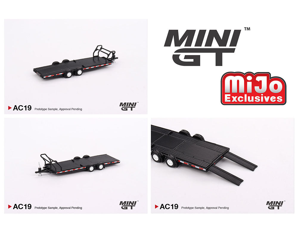Mini GT 1:64 Car Hauler Trailer Type B Black