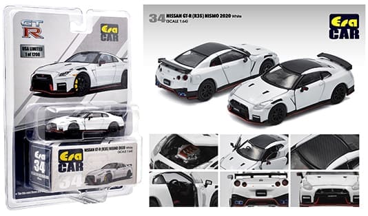 Era Car 1:64 2020 Nissan GT-R R35 Nismo Limited 1,200 USA White