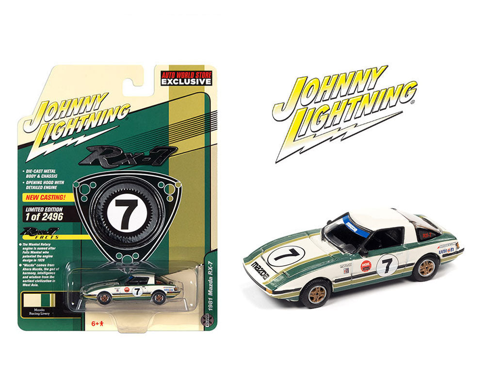 Johnny Lightning 1:64 Auto World Store Exclusives 1981 Mazda RX-7 Limited 2,496 Pcs