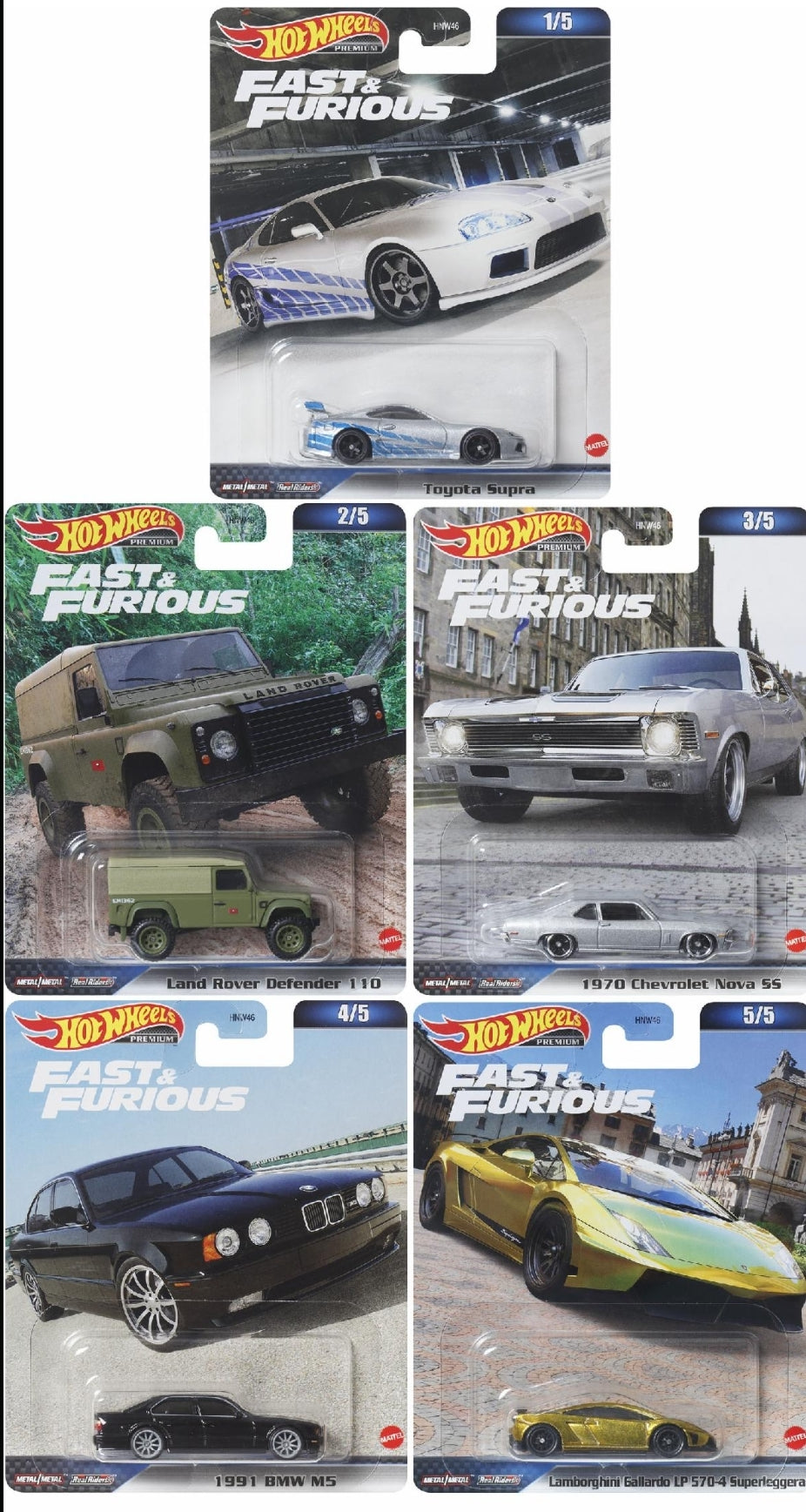 Hot Wheels 1:64 Car Cultures 2023 D Case Fast and Furious