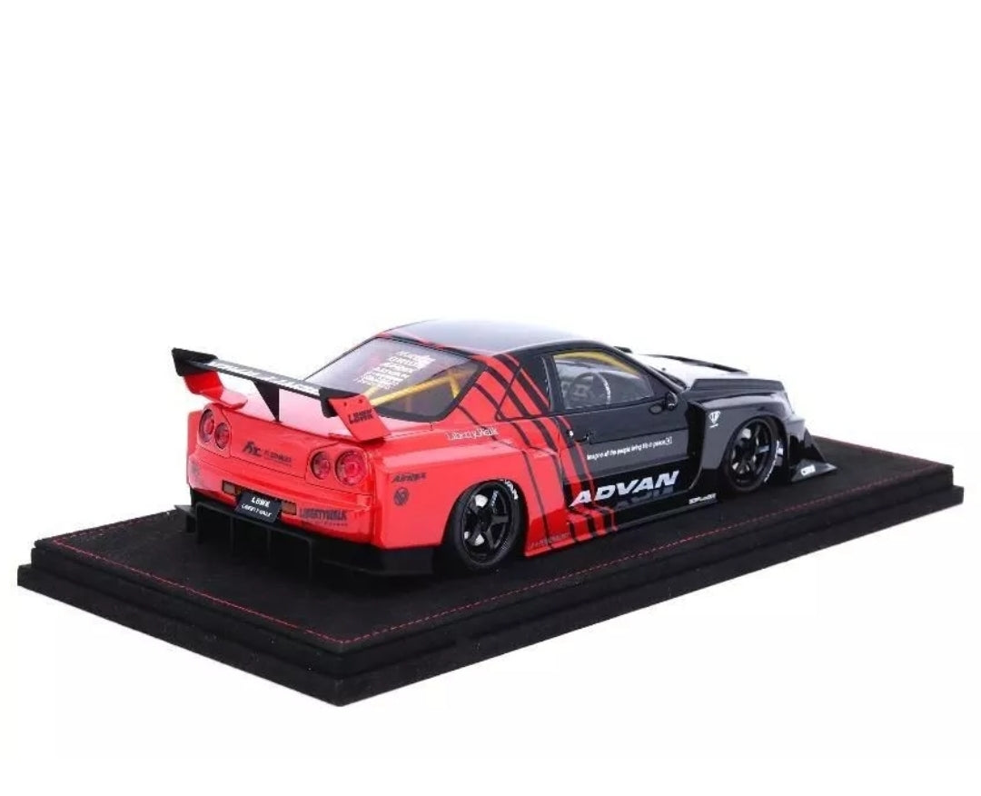 INNO Models IN18R-ER34-AD 1/18 Nissan Skyline LBWK ER34 Super Silhouette Advan