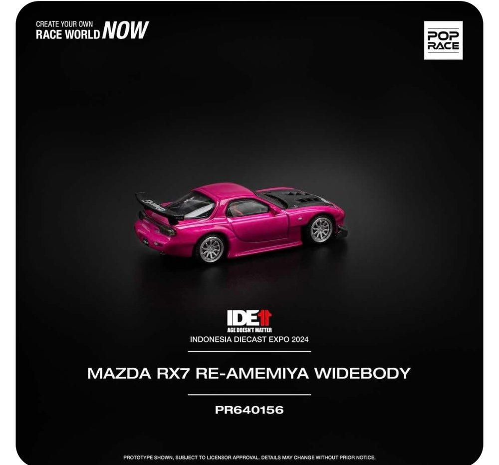 IDE Exclusive Pop Race Mazda Rx7 Widebody Pink