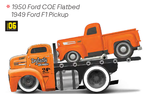 2025 Muscle Machines Flatbed with Ford F1 Pickup