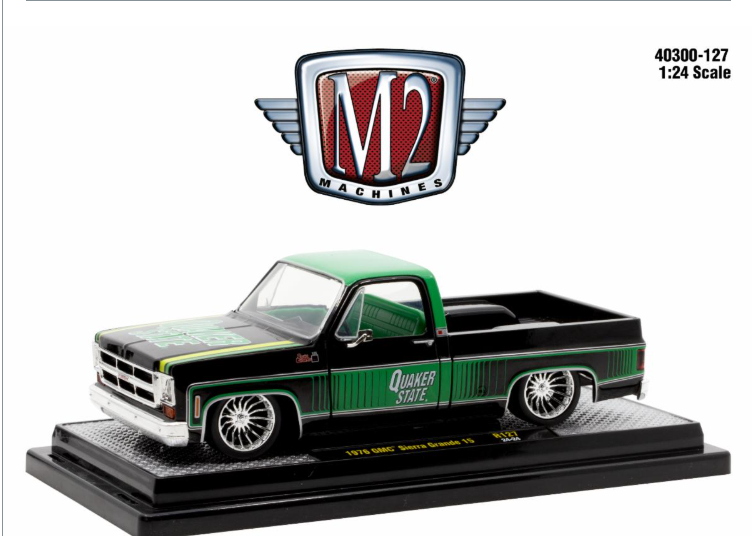 1:24 Scale Release 40300-127 A 1976 GMC Sierra Grande 15 Quaker State