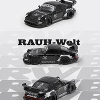 Fast Speed 1:64 Porsche Rauh-Welt RWB964 Wide-Body Modified - Black Baphomet