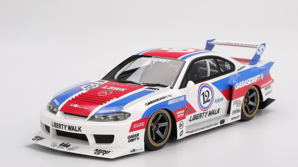 Mini GT Nissan LB-Super Silhouette S15 SILVIA GARASIDRIFT x LBWK 2025