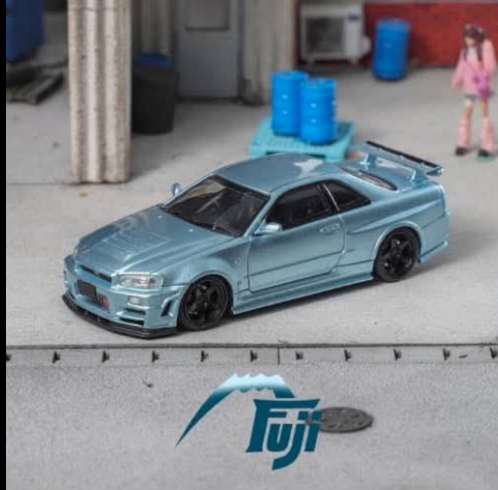 Fuji Skyline GTR R34 Z-Tune Ice Blue