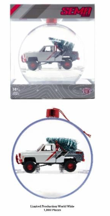 2025 M2 Sema Exclusive 1973 Chevrolet Cheyenne Super 10 4x4 SEMA 2025 Christmas Ornament