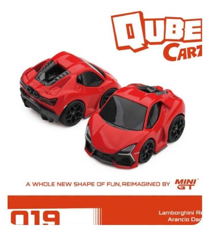 MiniGt QubeCarz QQZ01302-BL - Lamborghini Revuelto Arancio Dec lucido