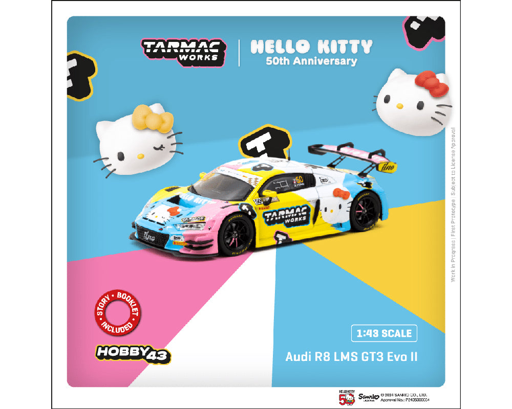 (Preorder) Tarmac Works 1:43 Audi R8 LMS GT3 Evo II Macau GT Cup – FIA GT World Cup 2023 – Race Version Uno Racing Adderly Fong Limited Edition