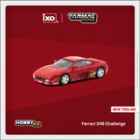 (Preorder) Tarmac Works 1:64 Ferrari 348 Challenge Presentation Red – Hobby64