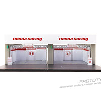 Tarmac Works 1:64 Pit Garage Diorama Honda Racing – PARTS64