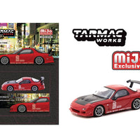 Tarmac Works 1:64 VERTEX Mazda RX-7 FD3S – Red – Global64 – MiJo Exclusives