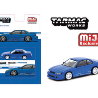 Tarmac Works 1:64 VERTEX Nissan Silvia S13 TOYO TIRES – Blue Metallic – Global64 – Mijo Exclusives