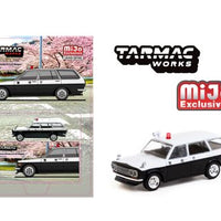 (Preorder) Tarmac Works 1:64 Datsun Bluebird 510 Wagon Japan Police Car