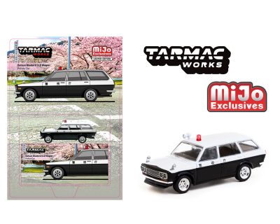 (Preorder) Tarmac Works 1:64 Datsun Bluebird 510 Wagon Japan Police Car