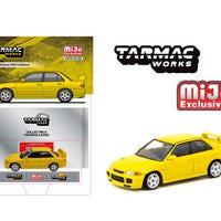 (Preorder) Tarmac Works 1:64 Mitsubishi Lancer GSR Evolution III – Yellow – MiJo