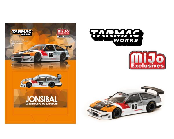 (Preorder) Tarmac Works 1:64 Toyota Sprinter Trueno AE86 Widebody TRD –