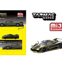 (Preorder) Tarmac Works 1:64 Pagani Huayra R – Matte Black / Silver – Global64 – MiJo Exclusives Limited Edition