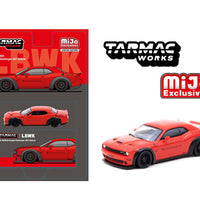 Tarmac Works 1:64 LB-WORKS Dodge Challenger SRT Hellcat – Red – MiJo Exclusives