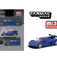 Tarmac Works 1:64 Koenigsegg Jesko Attack – Blue – Global64 – Mijo Exclusives