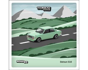 Tarmac Works 1:64 Datsun 510 – Light Green – Road64