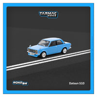 (Preorder) Tarmac Works 1:64 Datsun 510 - Light Blue - Hobby64