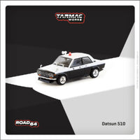 (Preorder) Tarmac Works 1:64 Datsun 510 Police – Hobby64