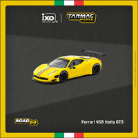 (Preorder) Tarmac Works 1:64 Ferrari 458 Italia GT3 – Yellow – Road64