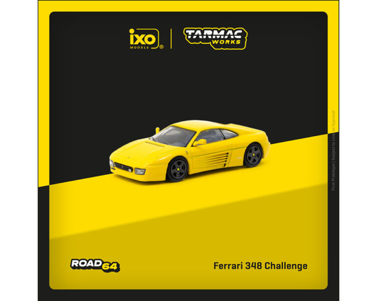 (Preorder) Tarmac Works 1:64 Ferrari F348 Challenge – Yellow – Road64 – ixo Models