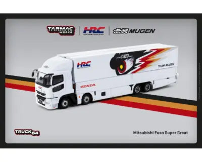 (Preorder) Tarmac Works 1:64 Mitsubishi Fuso Super Great Honda Racing Team