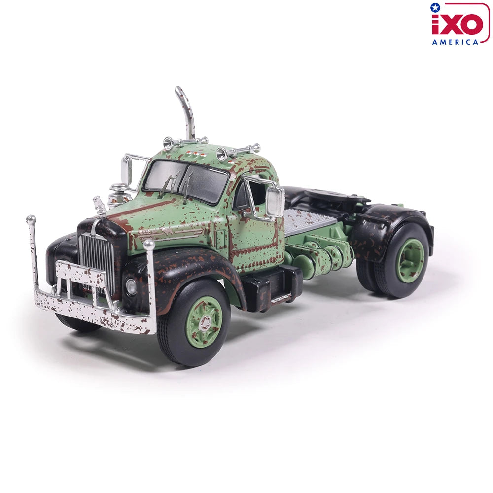 (Preorder) IXO Model 1:64 1953 Mack B61 - Rusty Green and Black