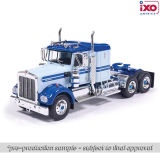 (Preorder) IXO Model 1:64 1976 Kenworth W900A - Blue and Blue