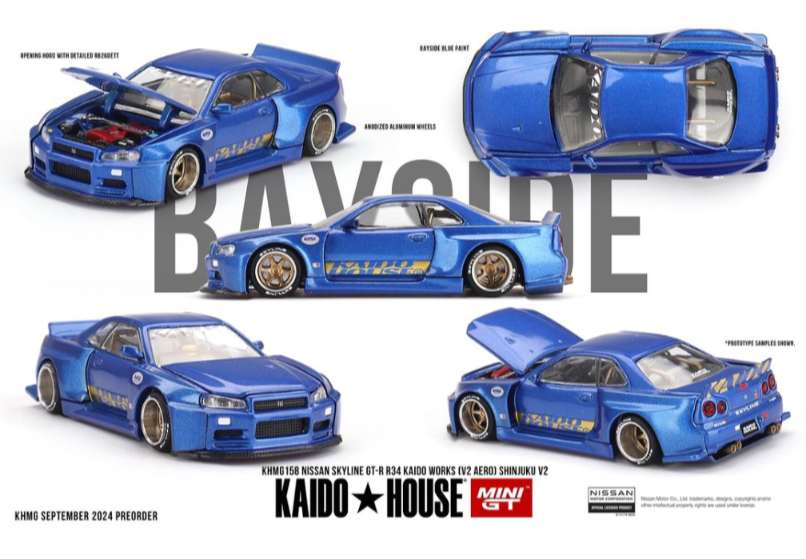 Kaidohouse KHMG 158 Nissan Skyline GTR R34 V2 Aero Shinjuku