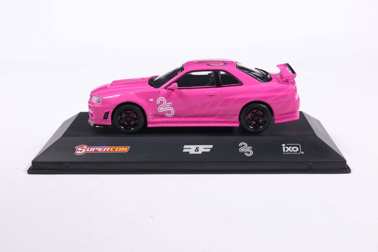 2026 Las Vegas Super Convention Fast and Furious R34 Skyline 25th Anniversary 1:43