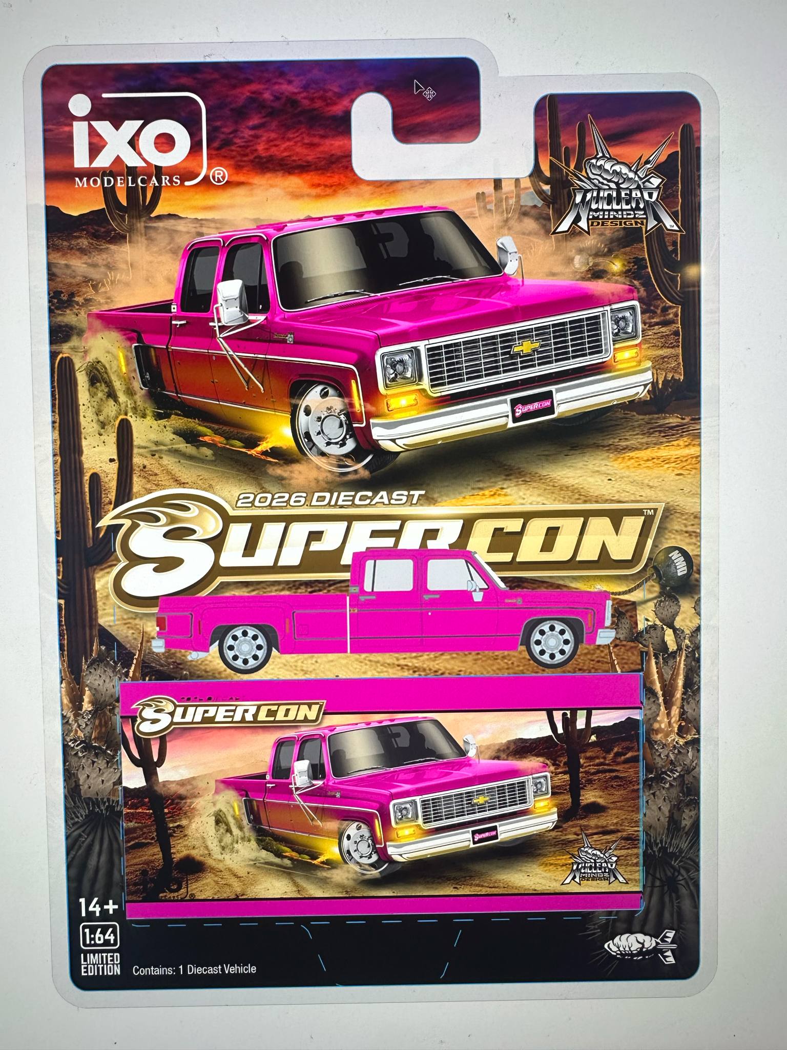 1 of 1000 IXO 1:64 1980 Chevrolet Silverado Dually – Lowrider