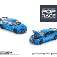 Pop Race 1/64 HONDA CIVIC FL5 BOOST BLUE PEARL