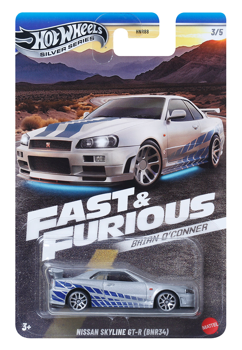 2025 Fast and Furious Brian O'Connor 5 Car Set