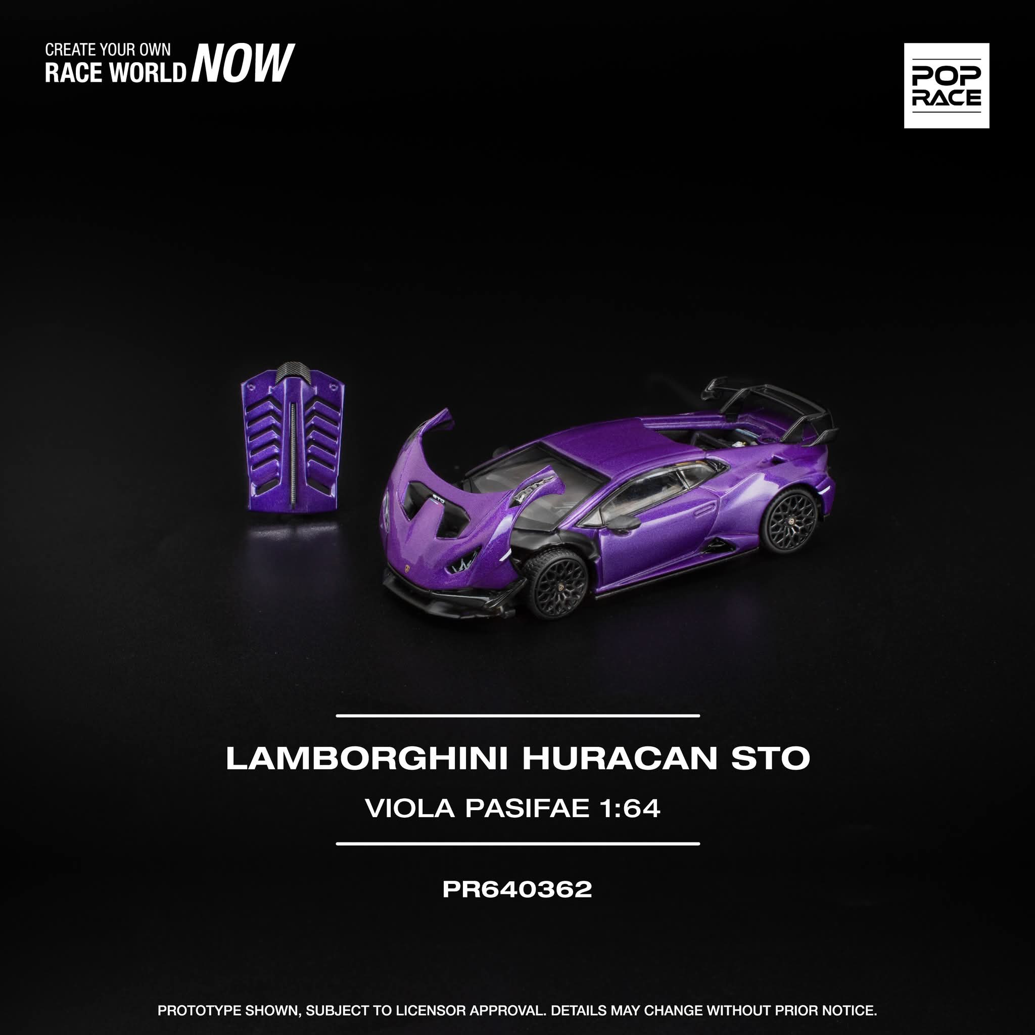 Pop Race PR640362 LAMBORGHINI HURACAN STO VIOLA PASIFAE