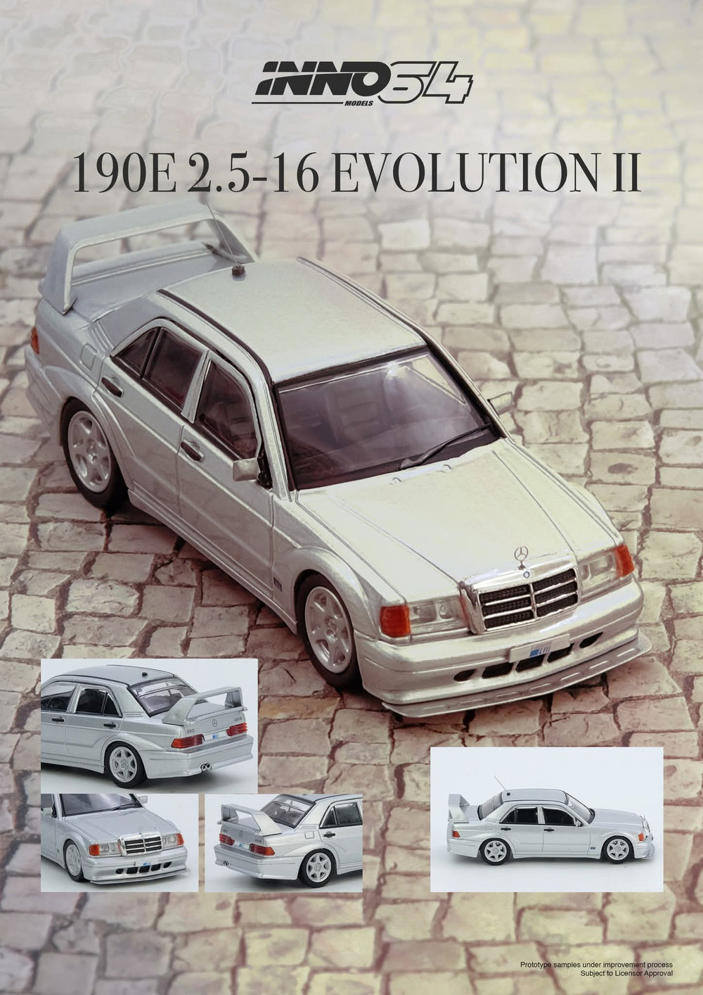Inno64 MERCEDES BENZ 190E Silver