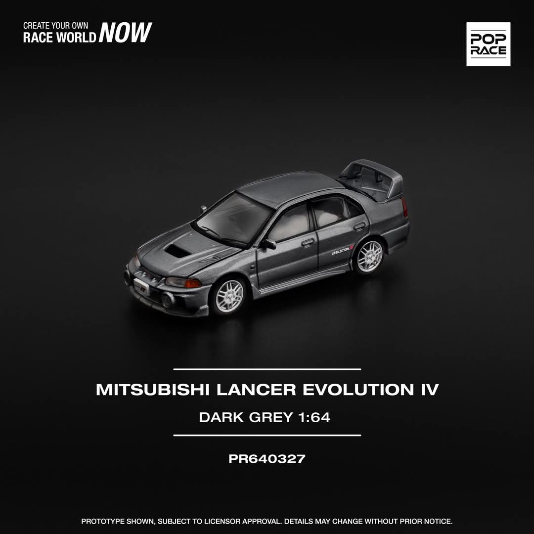 PR640327 MITSUBISHI LANCER EVOLUTION IV DARK GREY