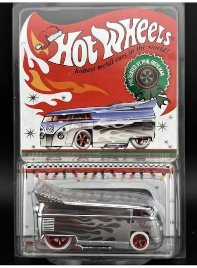 2009 Mattel Hot Wheels Employee Holiday Car Chrome Volkswagon Drag Bus