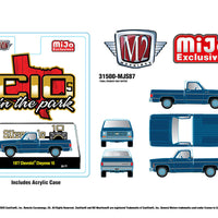 (Preorder) M2 Machines 1:64 1977 Chevrolet Cheyenne 10 “C10s In The Park” – Blue – MiJo Exclusives Limited Edition