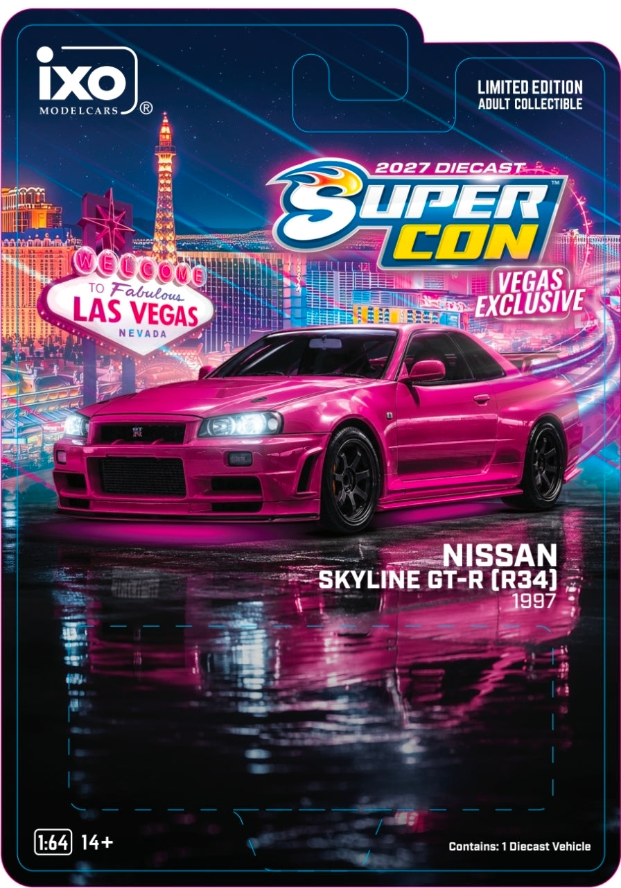 2027 Diecast Super Convention Pink Nissan Skyline 1/64