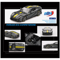 (Preorder) BBR Models 1:64 Ferrari 812 Competizione – Grigio Competizione- Limited Edition